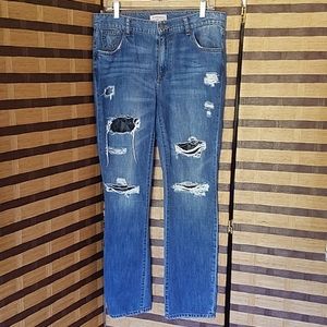 BCBGeneration destroyed lace jeans